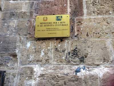 La sede della Soprintendenza per i Beni Archeologici della Puglia, in via Duomo a Taranto